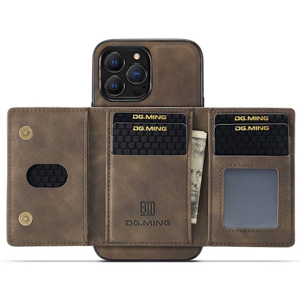 DG.MING M2 Series Mobilskal till iPhone 14 Pro Max - Brun