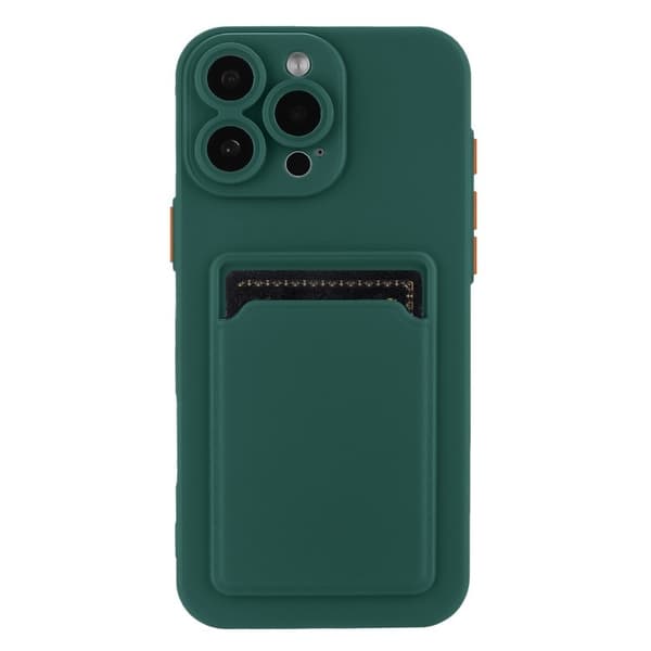 Mobilskal till iPhone 16 Pro Korthållare TPU - Grön Grön