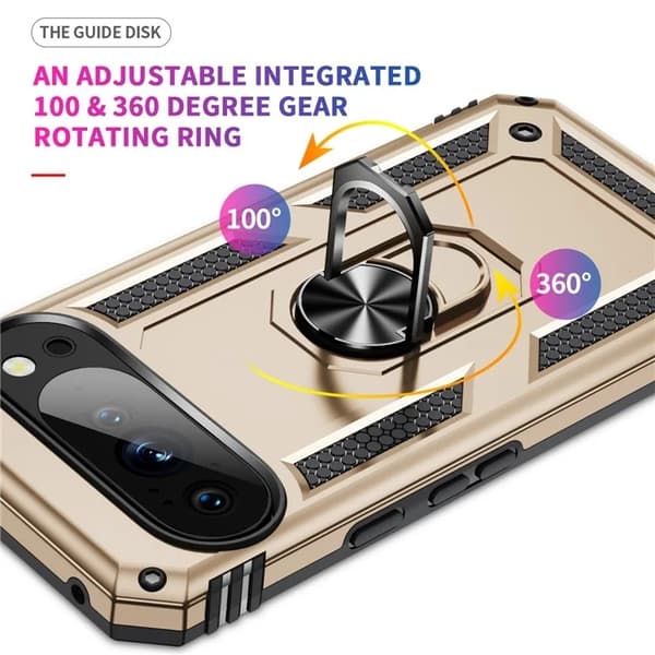 Mobilskal till Google Pixel 10/10 Pro Kickstativ - Guld Guld