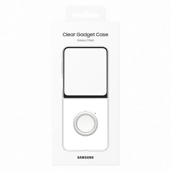 Samsung Galaxy Z Flip 5 Mobilskal Silikon Gadget - Clear Transparent