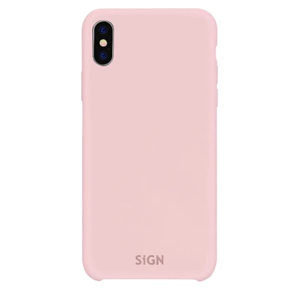 SiGN iPhone X/XS Skal Liquid Silicone - Rosa Rosa
