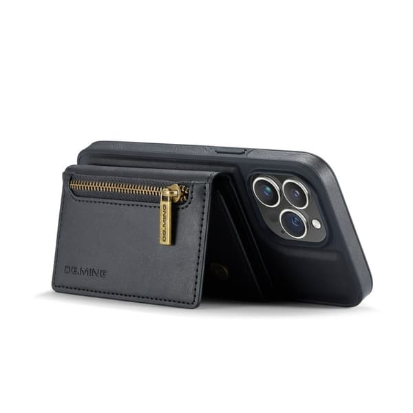 DG.MING M5 Series Mobilskal till iPhone 16 Pro Max Magnetisk Konstläder Svart