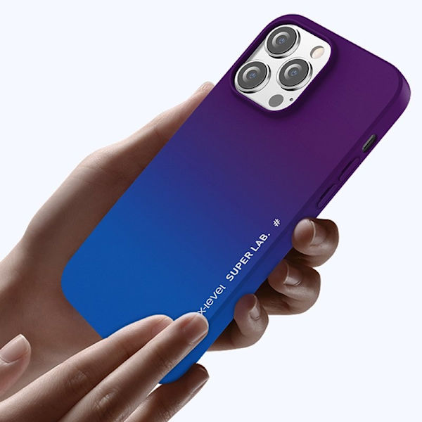 X-LEVEL Mobilskal till iPhone 15 Pro Rainbow Shockproof Gul