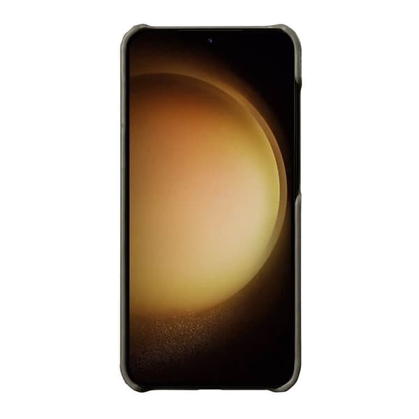 MELKCO Mobilskal till Samsung Galaxy S24 Plus Äkta Läder + PC - Grå