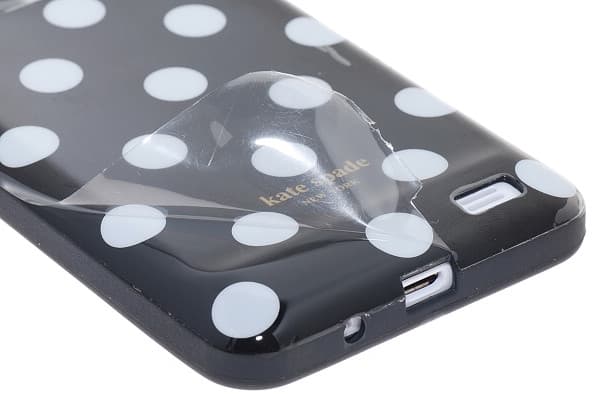 Polka Dots flexiCase skal till iPhone 4 / 4S (Orange) Orange
