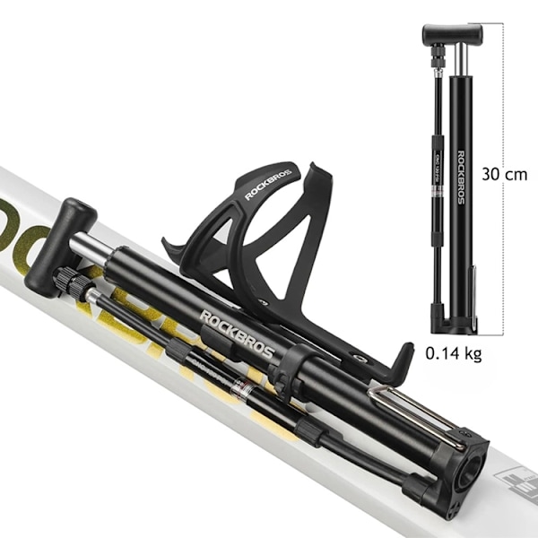 Rockbros Fotcykelpump - Svart