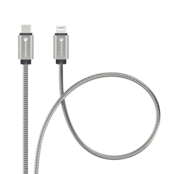 FORCELL USB-C - Lightning 27W Kabel 2m C238 PD 3A - Silver Silver