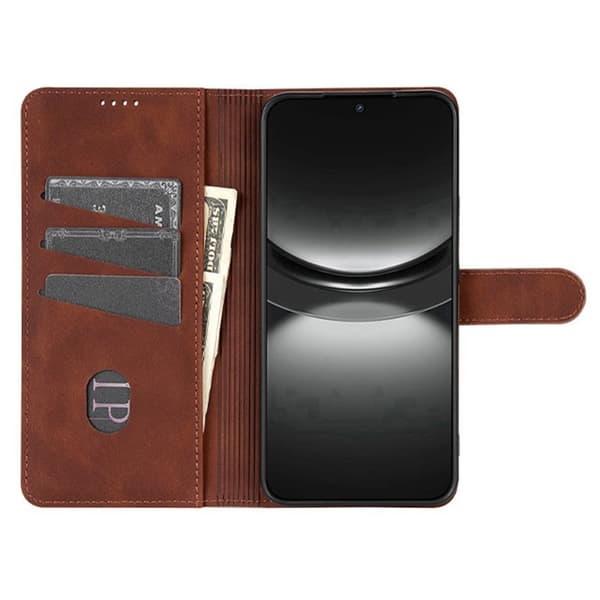 AZNS Xiaomi 17 Pro Max Plånboksfodral Konstläder - Brun