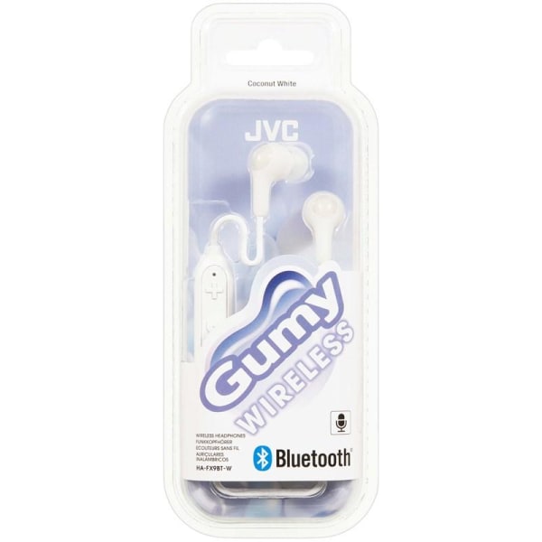 JVC Hörlur FX9BT Gumy In-Ear Trådlös Mic - Vit Vit