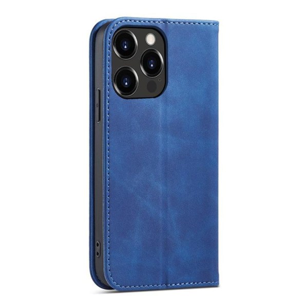 iPhone 12 Pro Max Wallet Case Magnet Fancy - Blå