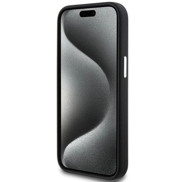 BMW iPhone 15 Plus Mobilskal Magsafe Signature Liquid Silikon - Sort Black
