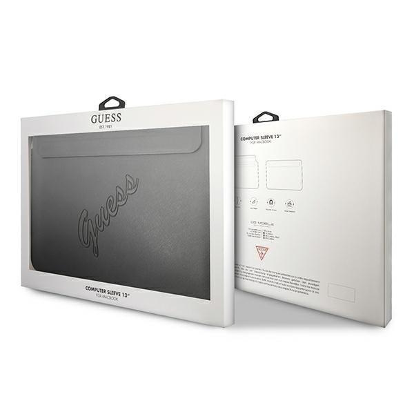 Guess Saffiano Script Datorfodral 13" - Svart Svart