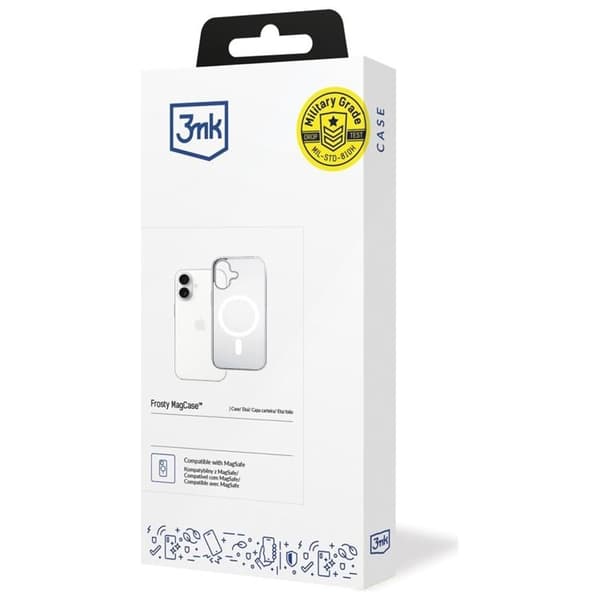 3MK Mobilskal till iPhone 17 MagSafe Frosty - Vit Vit