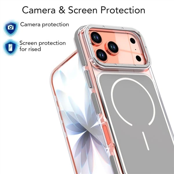 Mobilskal till iPhone 17 Pro Max MagSafe Dual Färg Shockproof - Grå Grå