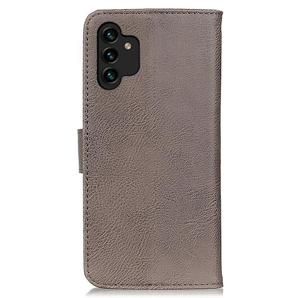 KHAZNEH Textured Plånboksfodral Galaxy A13 4G - Grå