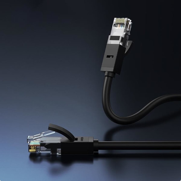 Ugreen Flat LAN Ethernet Cat 6 15m - Svart
