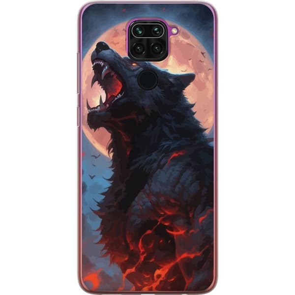 Mobilskal till Xiaomi Redmi Note 9 med Ylande varg
