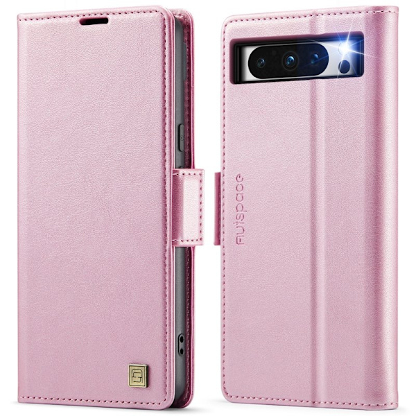 AUTSPACE Google Pixel 8 Pro Fodral KonstLäder - Rosa