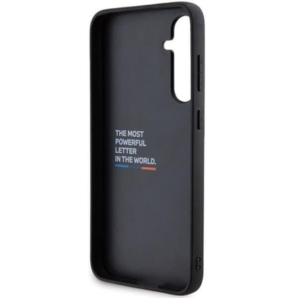 BMW Galaxy S23 FE Mobilskal Læder Carbon - Sort Black