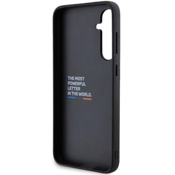 BMW Galaxy S23 FE Mobilskal Läder Carbon - Svart Svart