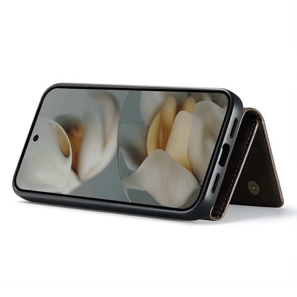 DG.MING Google Pixel 10 Pro/10 Plånboksfodral Detatchable M1 Brun