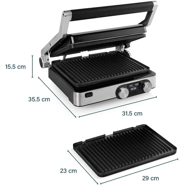 Prinsesse Elektrisk Grill Digital Grill Master Pro 2000w Silver