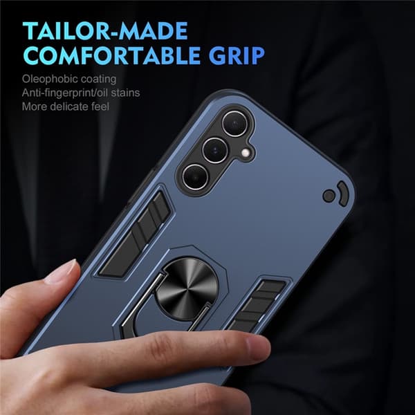 Mobilskal till Galaxy A26 Kickstand PC+TPU Drop Defend - Blå Blå