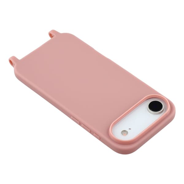 Mobilskal till iPhone Air TPU med Hål för Rem - Djuprosa Rosa