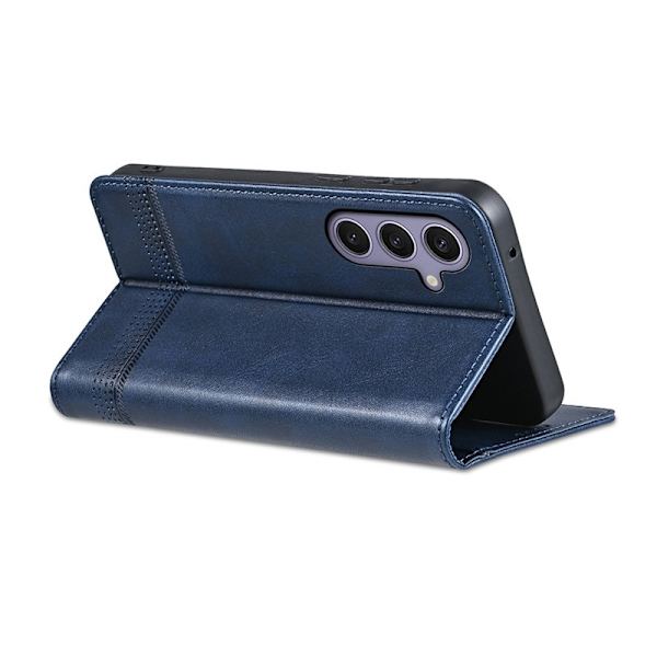 AZNS Samsung Galaxy S25+ Plånboksfodral Konstläder - Blå