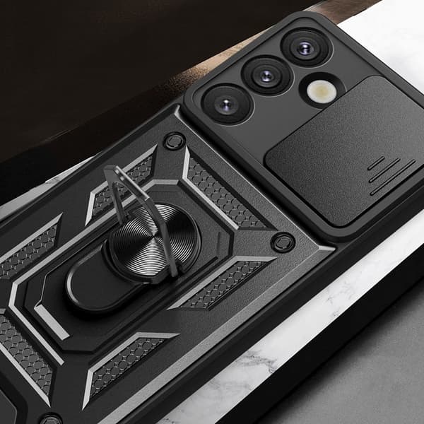 Mobilskal till Galaxy S25 Plus Hybrid Armor Camshield - Svart Black