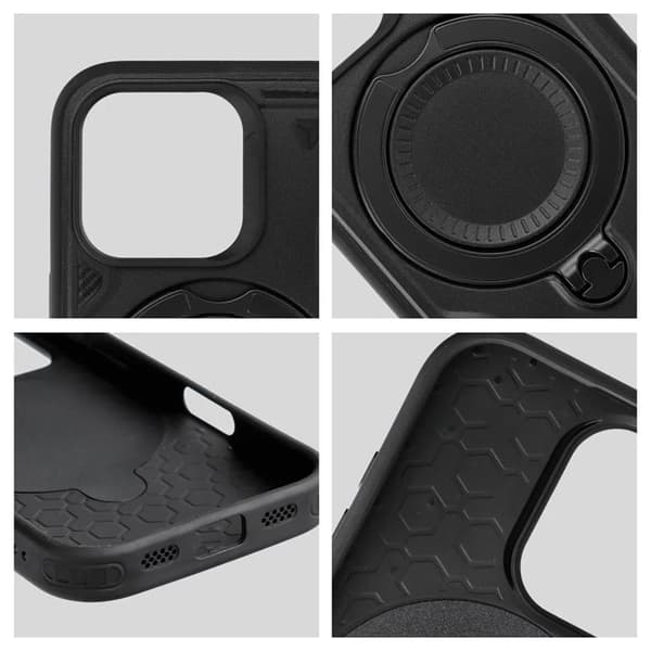 Telefontaske til iPhone 16 Plus Frost Armor - Sort Black