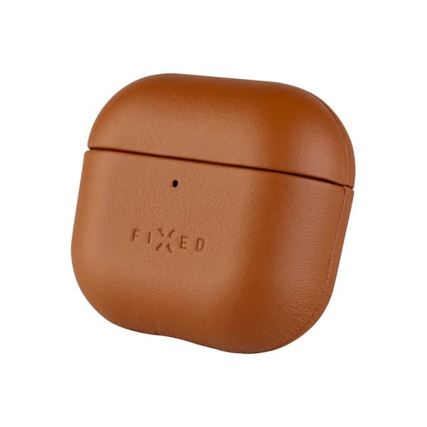 FIXED Äkta läderfodral för Airpods 4/4 ANC Brun
