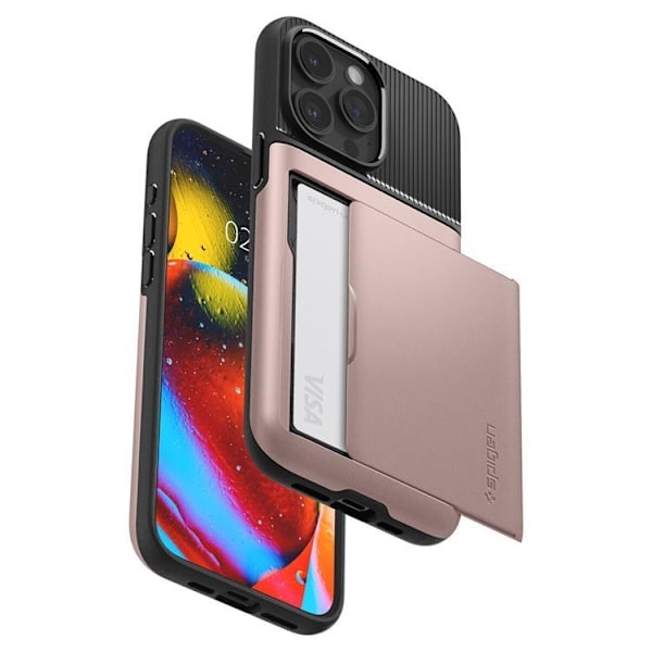 Spigen Mobilskal till iPhone 15 Pro Max Slim Armor CS - Rosa Rosa