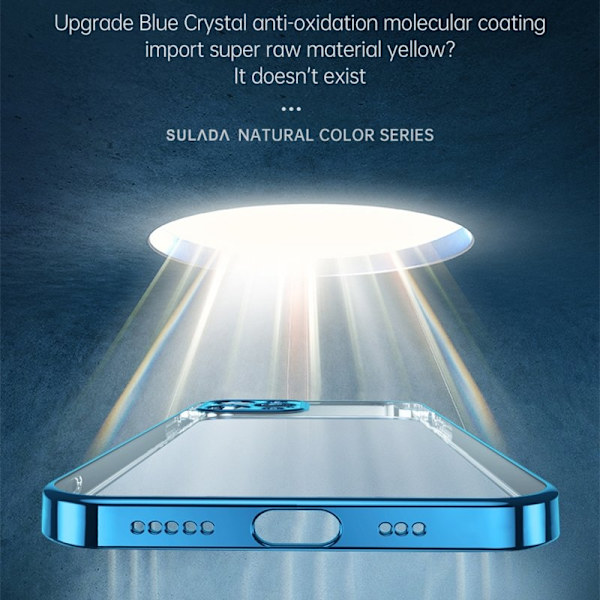SULADA Mobilskal till iPhone 13 Drop-proof TPU Electroplating Guld