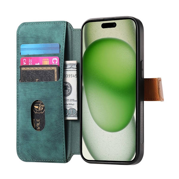 Plånboksfodral För iPhone 17 Armband Kickstand - Grön Grön