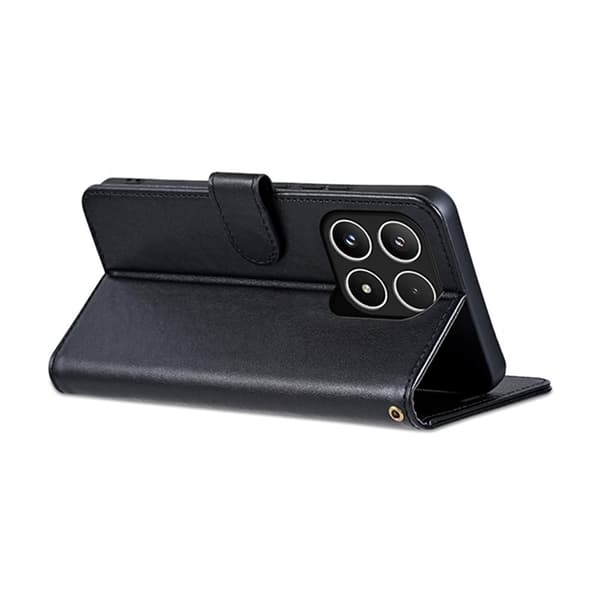 AZNS Xiaomi 15T Plånboksfodral Anti-Scratch Konstläder - Svart