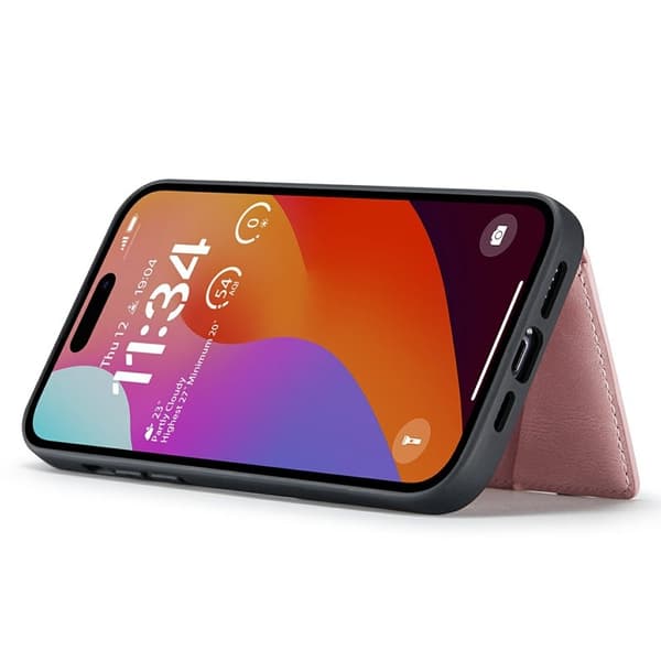JEEHOOD Mobilskal till iPhone 15 Pro Plast - Rosa