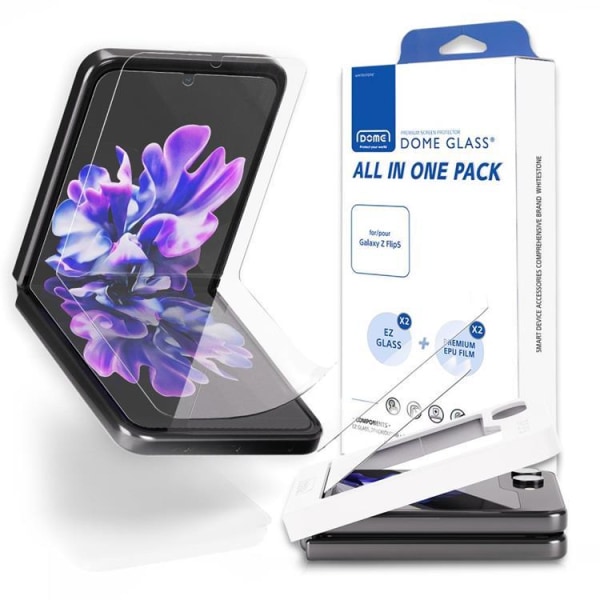 [2 sarjaa] Whitestone Galaxy Z Flip 5 karkaistu lasi näytönsuoja