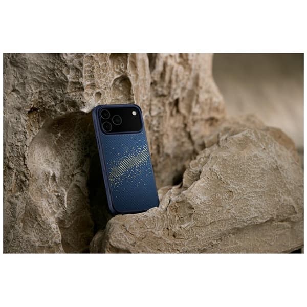 PITAKA Mobilskal till iPhone 17 Pro MagSafe StarPeak Aramid ProGuard Blå
