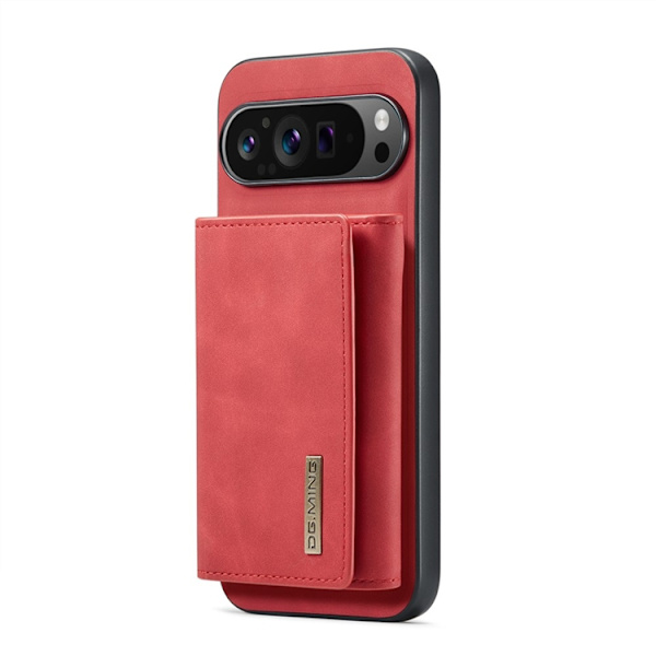 DG.MING Google Pixel 10 Pro XL Plånboksfodral Detatchable M1 Röd