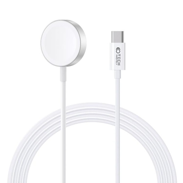Tech-Protect Apple Watch Magnetic Laddare Type-C 120cm - Vit