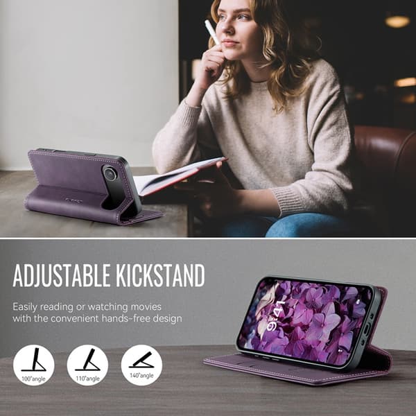 Caseme iPhone Air Plånboksfodral RFID-Skydd 033 - Lila Lila