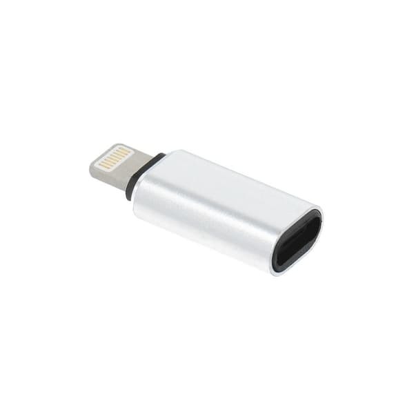 Opladningsadapter USB-C Lightning sølv Silver