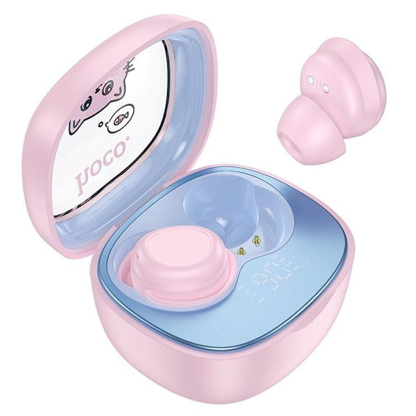 Hoco TWS In-Ear øretelefoner Bluetooth til børn EW111 - Pink Rosa