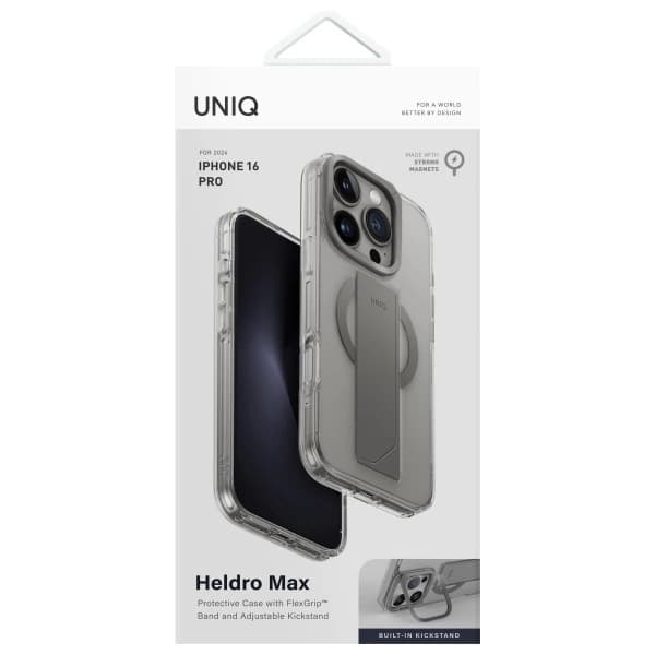 UNIQ Mobilskal till iPhone 16 Pro MagSafe Heldro Max - Transparent Transparent