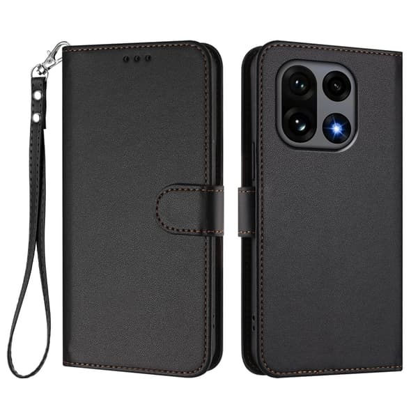 OnePlus 15 5G Plånboksfodral Konstläder Svart