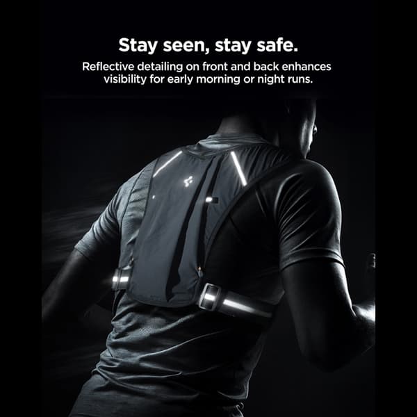 Spigen A720 Dynamic Shield Löparväst (M-L) - Svart Svart