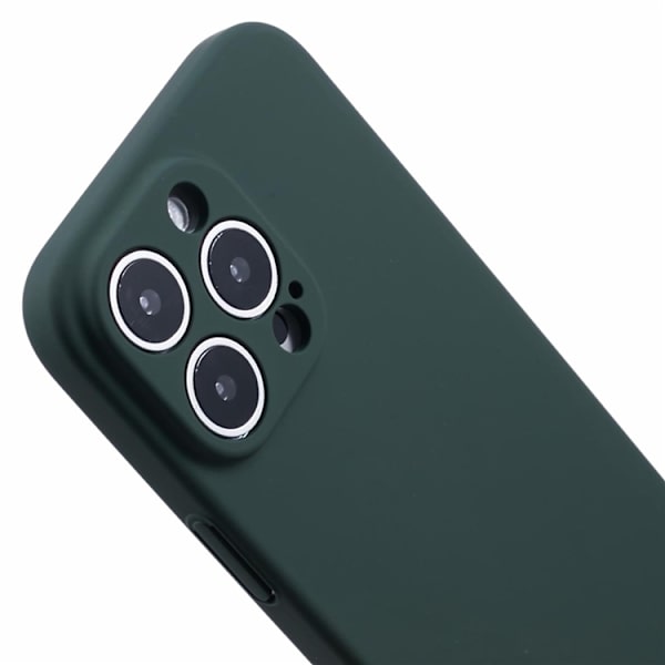 Mobilskal till iPhone 16 Pro Skin-Touch Rubberized PC - Grön Grön