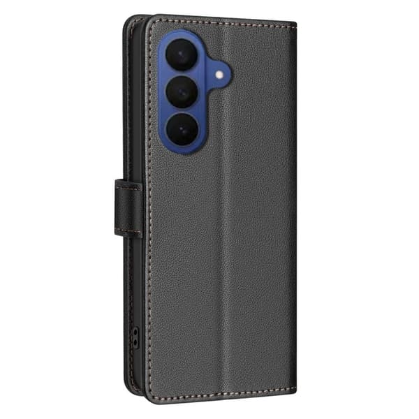 BINFEN Samsung Galaxy S26 Pro Plånboksfodral RFID Skydd Konstläder - Svart