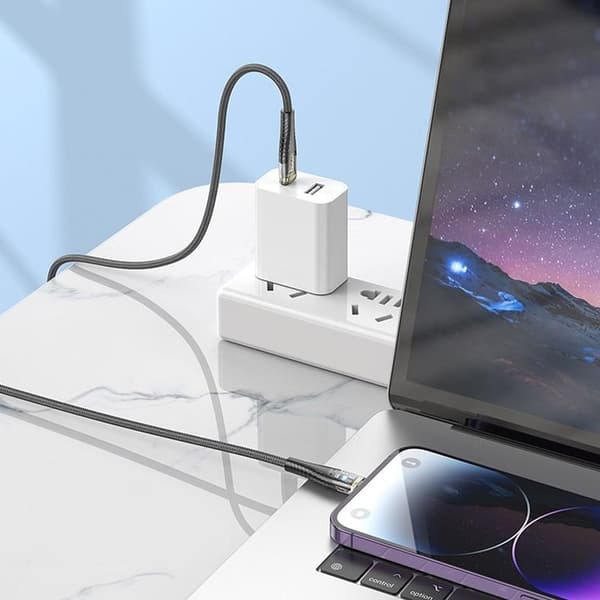 HOCO USB-C till Lightning 27W Kabel 1.2m U121 PD - Svart Svart